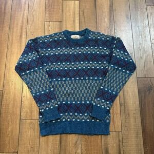 Vintage Alps wool blend geo patterned knit sweater size medium‎